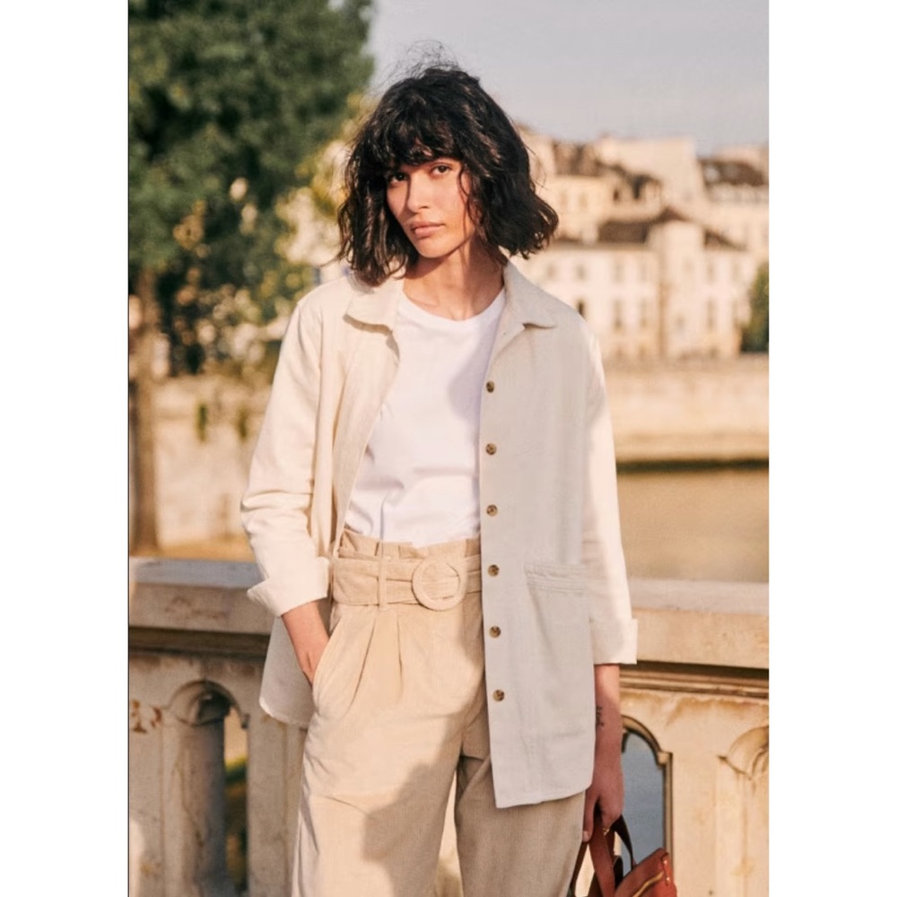 Sezane Cream Utility Jacket - Picture 2 of 16